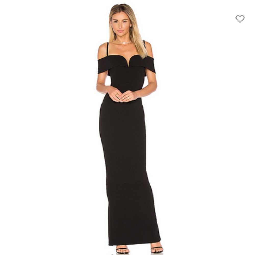 Nookie Black Off the Shoulder Dress